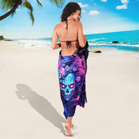 Lady Skull Sarong I'm Not Anti Social I'm Just Not User Friendly - Wonder Print Shop