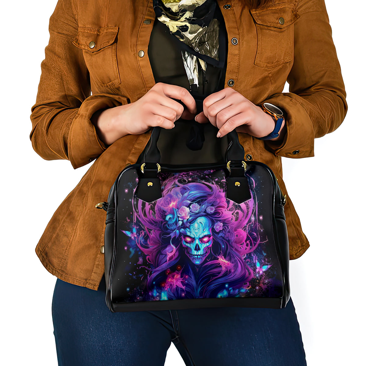 Lady Skull Shoulder Handbag I'm Not Anti Social I'm Just Not User Friendly