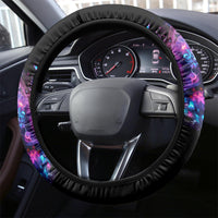 Lady Skull Steering Wheel Cover I'm Not Anti Social I'm Just Not User Friendly - Wonder Print Shop