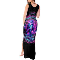 Lady Skull Tank Maxi Dress I'm Not Anti Social I'm Just Not User Friendly - Wonder Print Shop