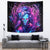 Lady Skull Tapestry I'm Not Anti Social I'm Just Not User Friendly - Wonder Print Shop