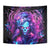 Lady Skull Tapestry I'm Not Anti Social I'm Just Not User Friendly - Wonder Print Shop