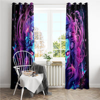 Lady Skull Window Curtain I'm Not Anti Social I'm Just Not User Friendly - Wonder Print Shop