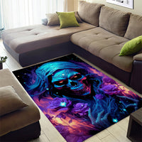 Flame Skull Area Rug Its Not How Crazy I Am But How Much I enjoy It That Makes Me Dangeous - Wonder Print Shop