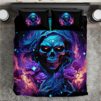 Flame Skull Bedding Set Its Not How Crazy I Am But How Much I enjoy It That Makes Me Dangeous - Wonder Print Shop