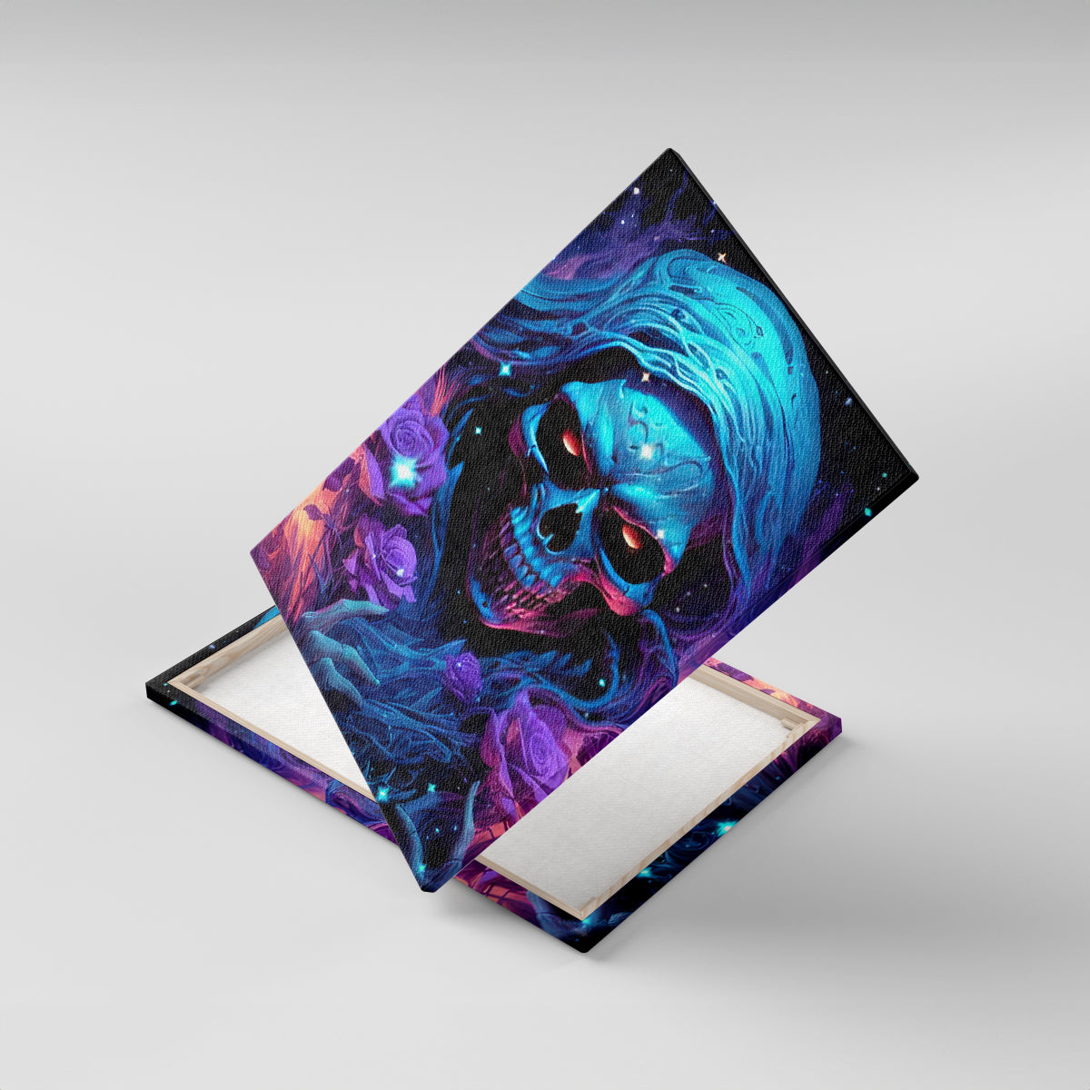 Flame Skull Canvas Wall Art Its Not How Crazy I Am But How Much I enjoy It That Makes Me Dangeous - Wonder Print Shop