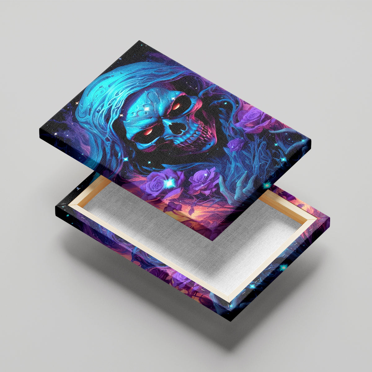 Flame Skull Canvas Wall Art Its Not How Crazy I Am But How Much I enjoy It That Makes Me Dangeous - Wonder Print Shop