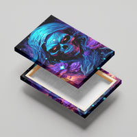 Flame Skull Canvas Wall Art Its Not How Crazy I Am But How Much I enjoy It That Makes Me Dangeous - Wonder Print Shop