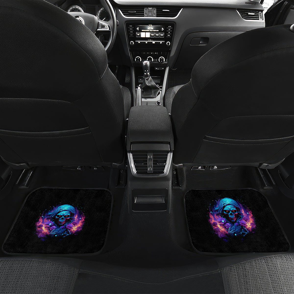 Flame Skull Car Mats Its Not How Crazy I Am But How Much I enjoy It That Makes Me Dangeous - Wonder Print Shop
