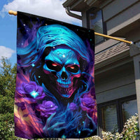 Flame Skull Garden Flag Its Not How Crazy I Am But How Much I enjoy It That Makes Me Dangeous - Wonder Print Shop
