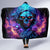 Flame Skull Hooded Blanket Its Not How Crazy I Am But How Much I enjoy It That Makes Me Dangeous