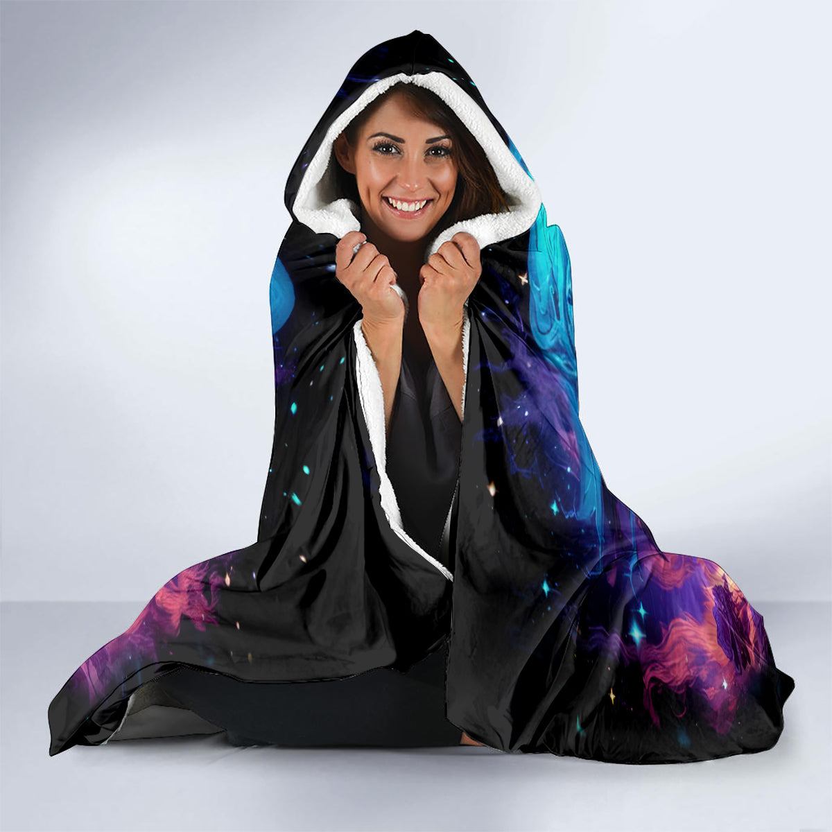 Flame Skull Hooded Blanket Its Not How Crazy I Am But How Much I enjoy It That Makes Me Dangeous