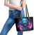 Flame Skull Leather Tote Bag Its Not How Crazy I Am But How Much I enjoy It That Makes Me Dangeous - Wonder Print Shop