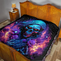 Flame Skull Quilt Its Not How Crazy I Am But How Much I enjoy It That Makes Me Dangeous - Wonder Print Shop