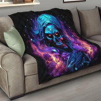 Flame Skull Quilt Its Not How Crazy I Am But How Much I enjoy It That Makes Me Dangeous - Wonder Print Shop