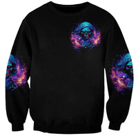 Flame Skull Sweatshirt Its Not How Crazy I Am But How Much I enjoy It That Makes Me Dangeous - Wonder Print Shop