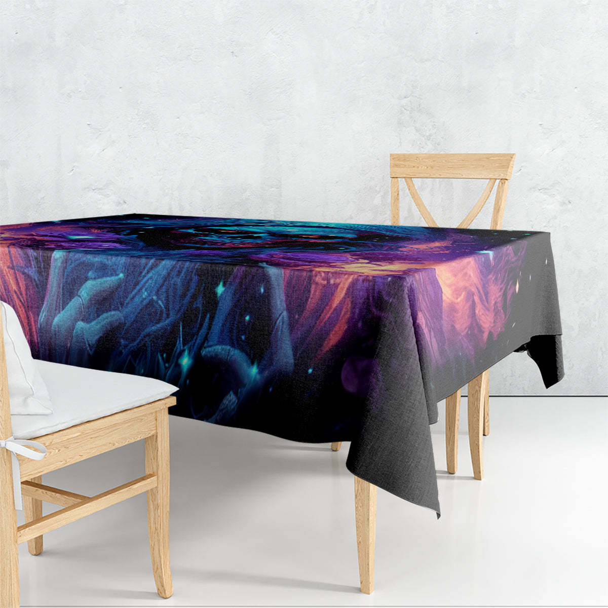 Flame Skull Tablecloth Its Not How Crazy I Am But How Much I enjoy It That Makes Me Dangeous - Wonder Print Shop