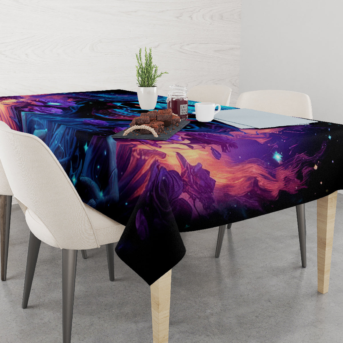 Flame Skull Tablecloth Its Not How Crazy I Am But How Much I enjoy It That Makes Me Dangeous - Wonder Print Shop