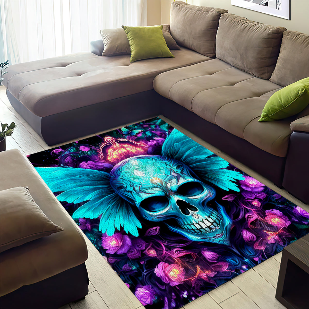 Fairy Skull Area Rug In My Next Life I Want To Be The Karme Fairy - Wonder Print Shop