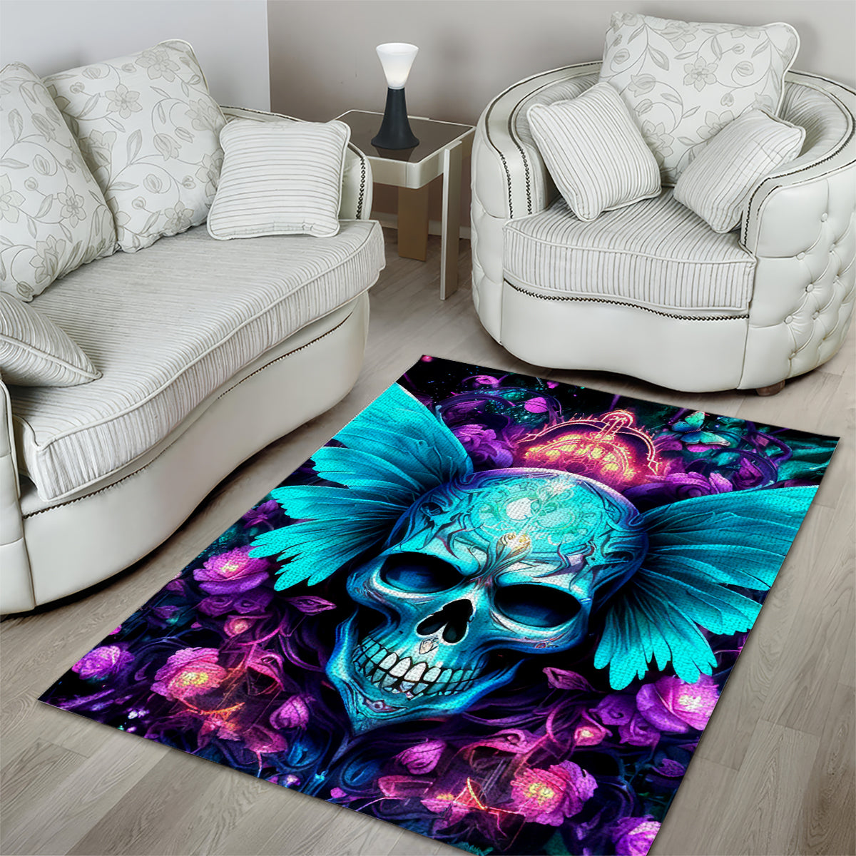 Fairy Skull Area Rug In My Next Life I Want To Be The Karme Fairy - Wonder Print Shop
