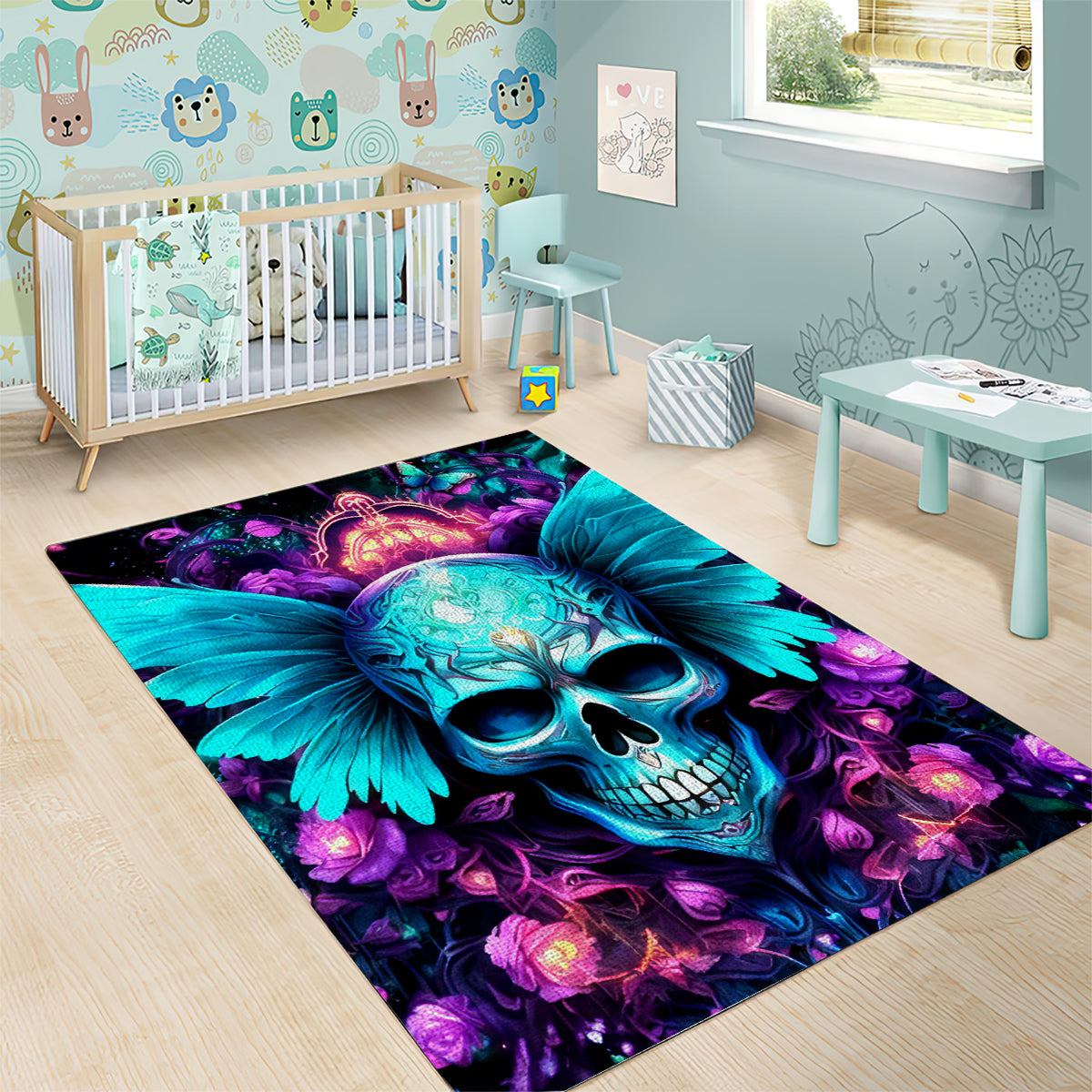 Fairy Skull Area Rug In My Next Life I Want To Be The Karme Fairy - Wonder Print Shop