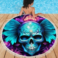 Fairy Skull Beach Blanket In My Next Life I Want To Be The Karme Fairy - Wonder Print Shop