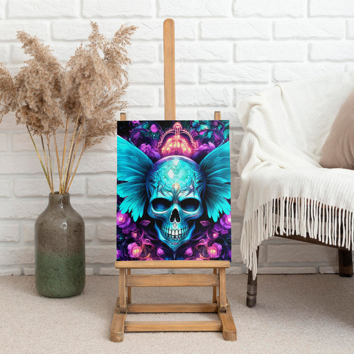 Fairy Skull Canvas Wall Art In My Next Life I Want To Be The Karme Fairy - Wonder Print Shop