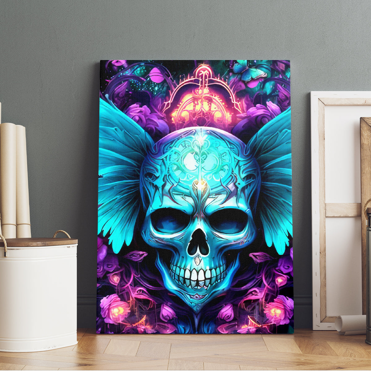 Fairy Skull Canvas Wall Art In My Next Life I Want To Be The Karme Fairy - Wonder Print Shop