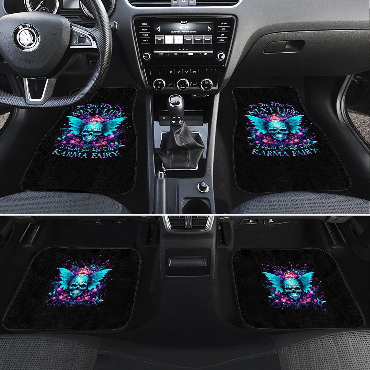 Fairy Skull Car Mats In My Next Life I Want To Be The Karme Fairy - Wonder Print Shop