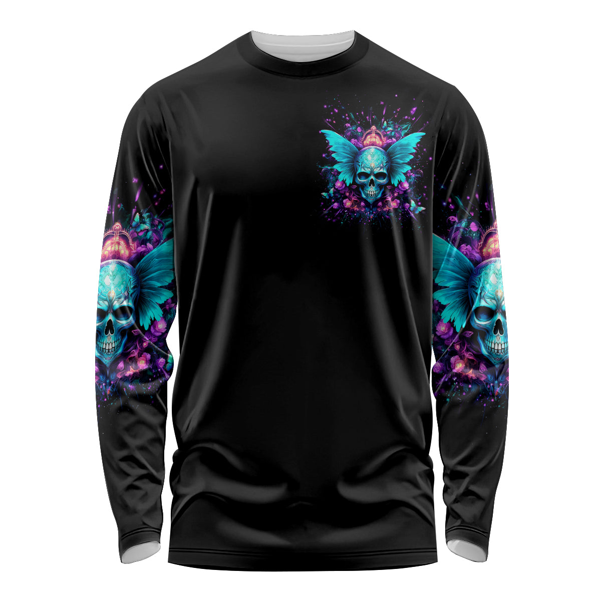 Fairy Skull Long Sleeve Shirt In My Next Life I Want To Be The Karme Fairy - Wonder Print Shop