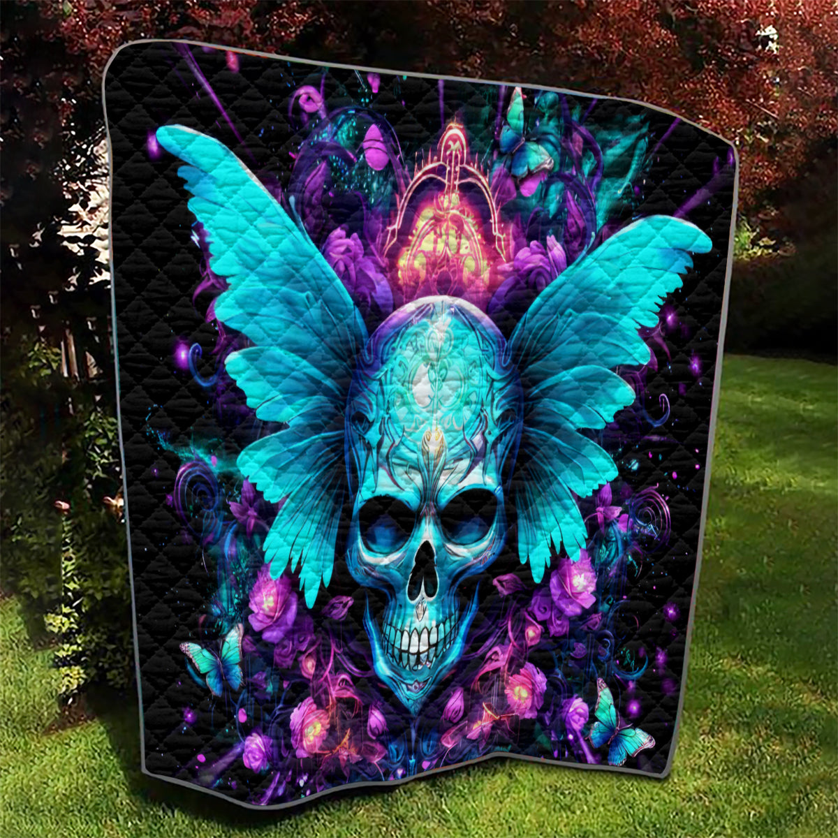 Fairy Skull Quilt In My Next Life I Want To Be The Karme Fairy - Wonder Print Shop