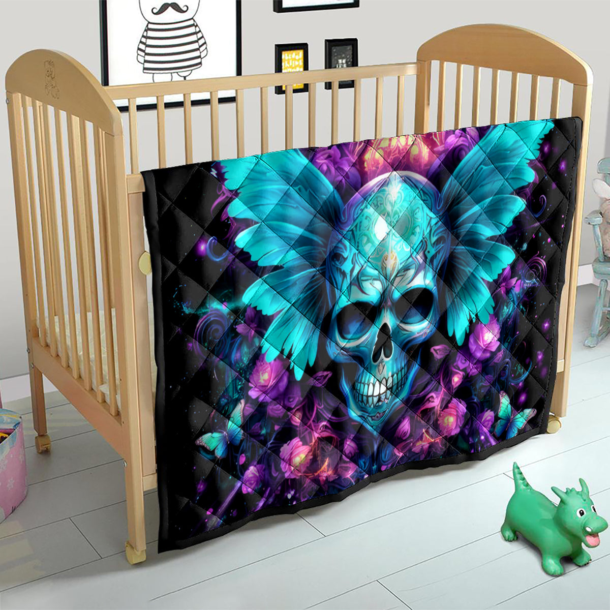 Fairy Skull Quilt In My Next Life I Want To Be The Karme Fairy - Wonder Print Shop