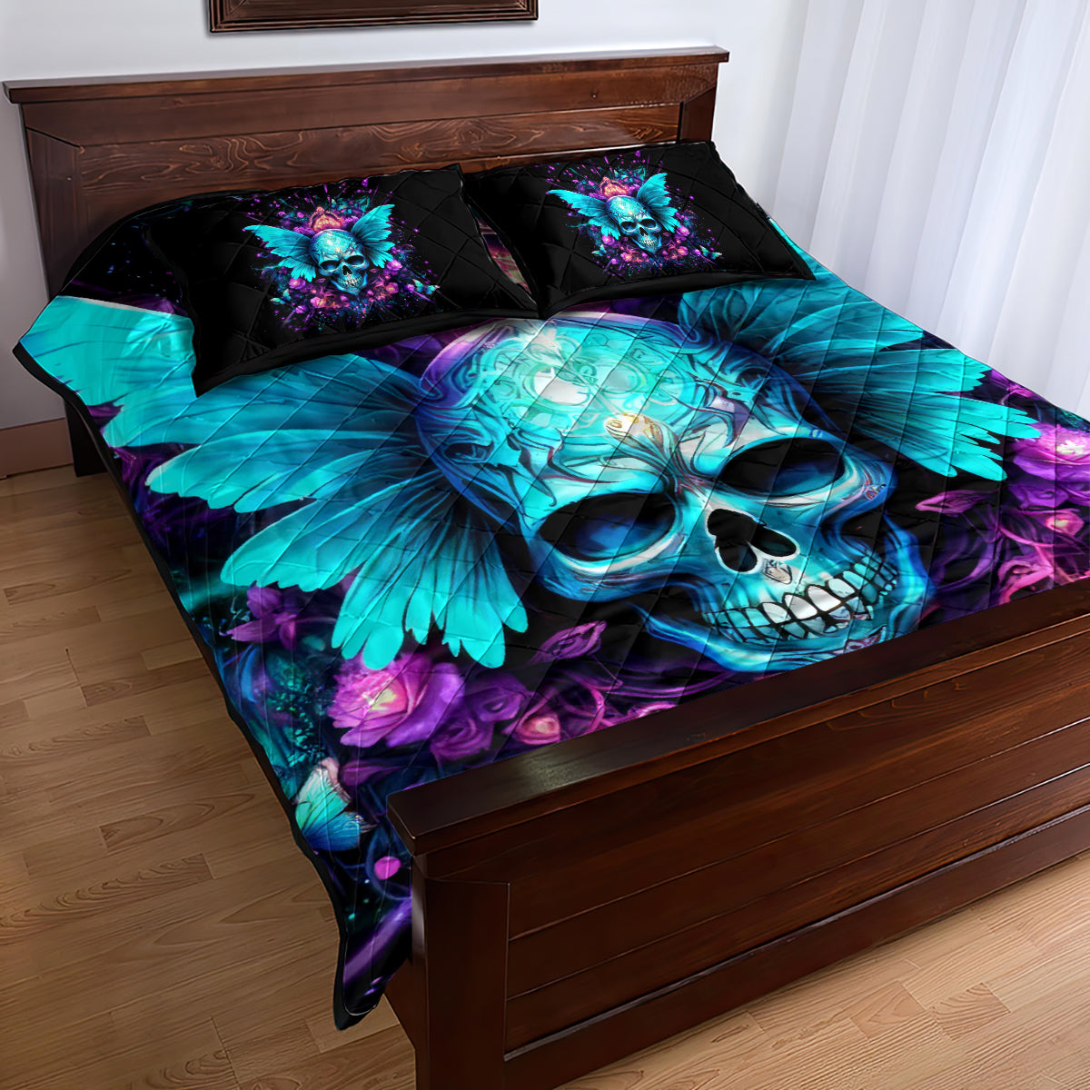 Fairy Skull Quilt Bed Set In My Next Life I Want To Be The Karme Fairy - Wonder Print Shop