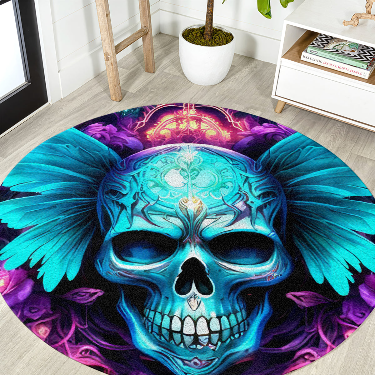Fairy Skull Round Carpet In My Next Life I Want To Be The Karme Fairy