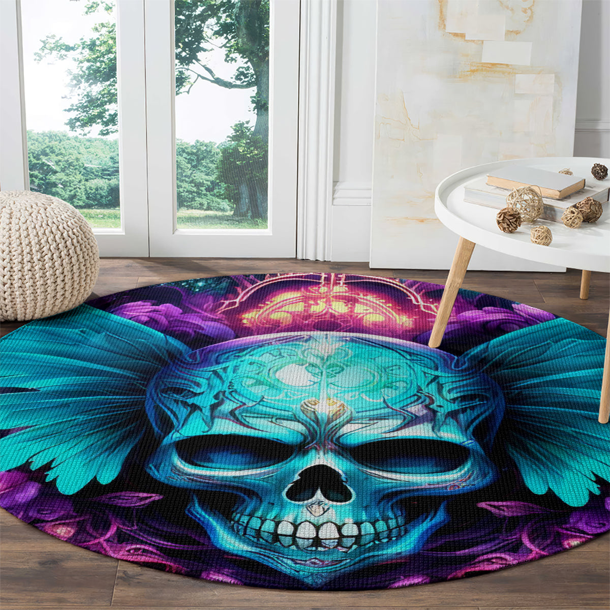 Fairy Skull Round Carpet In My Next Life I Want To Be The Karme Fairy