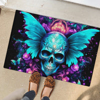 Fairy Skull Rubber Doormat In My Next Life I Want To Be The Karme Fairy - Wonder Print Shop