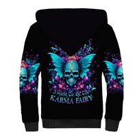 Fairy Skull Sherpa Hoodie In My Next Life I Want To Be The Karme Fairy - Wonder Print Shop