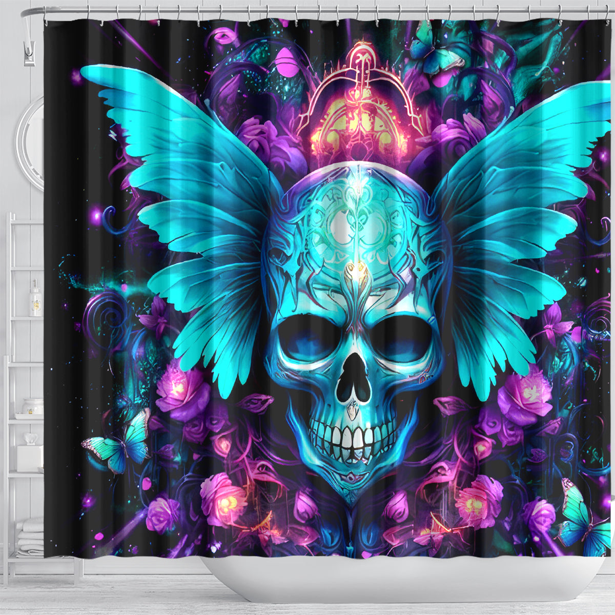 Fairy Skull Shower Curtain In My Next Life I Want To Be The Karme Fairy