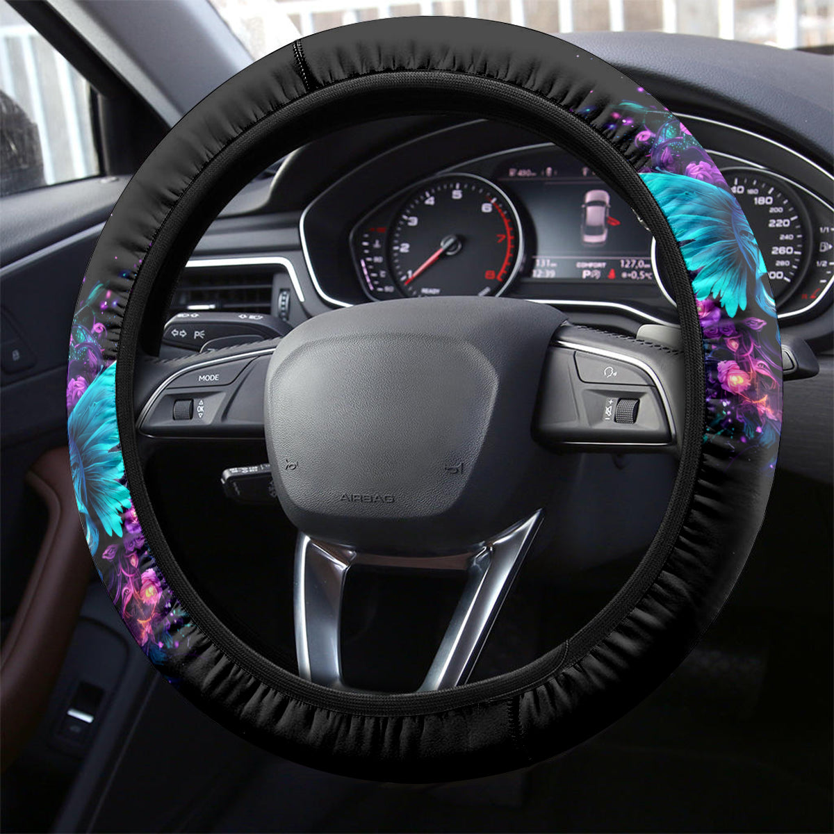 Fairy Skull Steering Wheel Cover In My Next Life I Want To Be The Karme Fairy - Wonder Print Shop