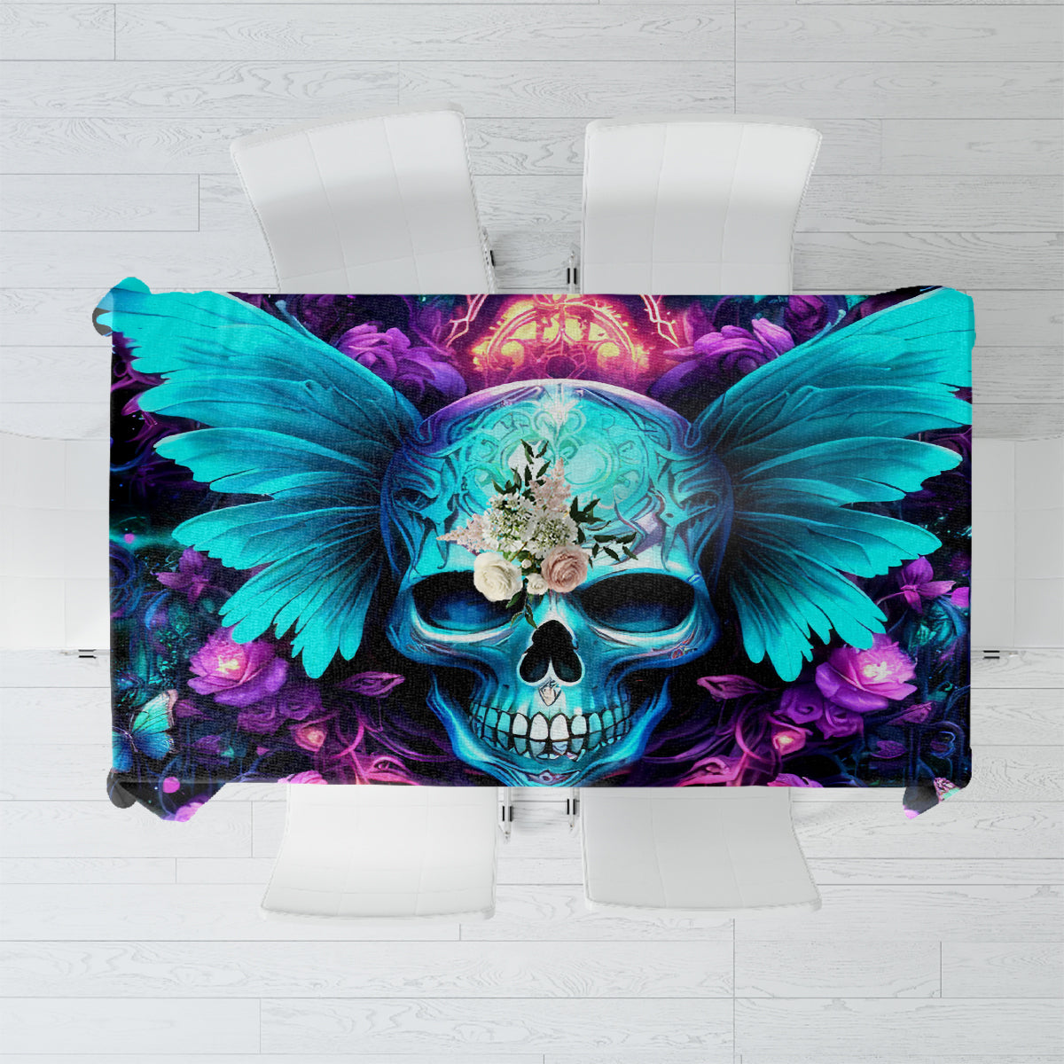 Fairy Skull Tablecloth In My Next Life I Want To Be The Karme Fairy - Wonder Print Shop