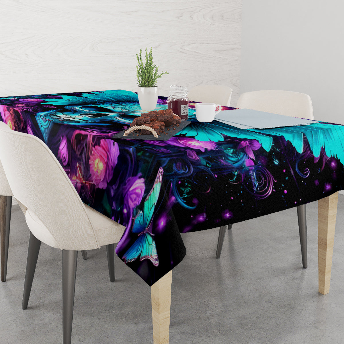 Fairy Skull Tablecloth In My Next Life I Want To Be The Karme Fairy - Wonder Print Shop