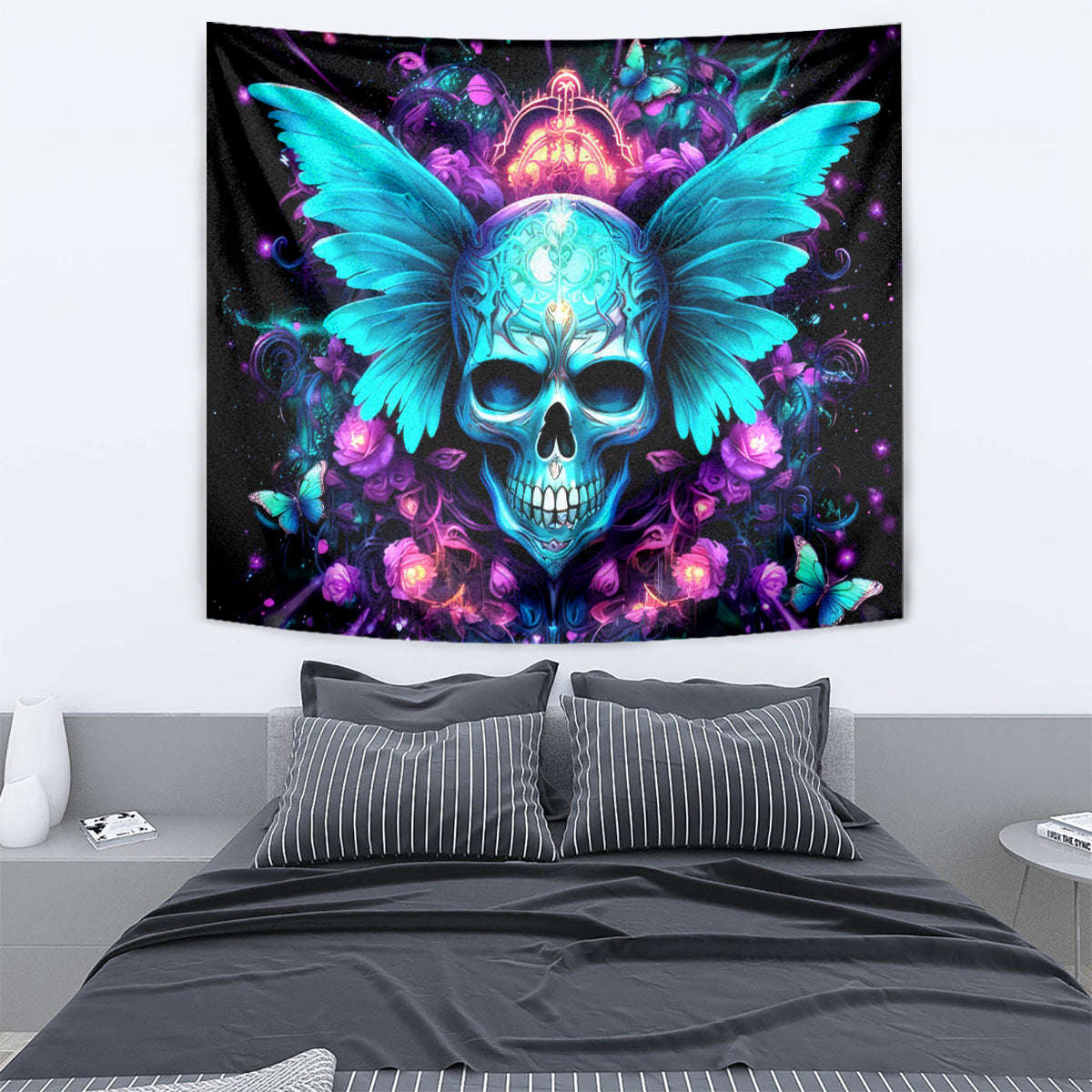 Fairy Skull Tapestry In My Next Life I Want To Be The Karme Fairy - Wonder Print Shop