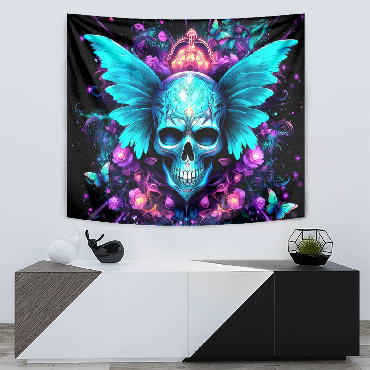Fairy Skull Tapestry In My Next Life I Want To Be The Karme Fairy - Wonder Print Shop