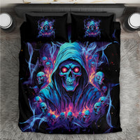 Reaper Skull Bedding Set When I Was Born The Devil Said Oh Shit Competition - Wonder Print Shop