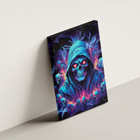 Reaper Skull Canvas Wall Art When I Was Born The Devil Said Oh Shit Competition - Wonder Print Shop