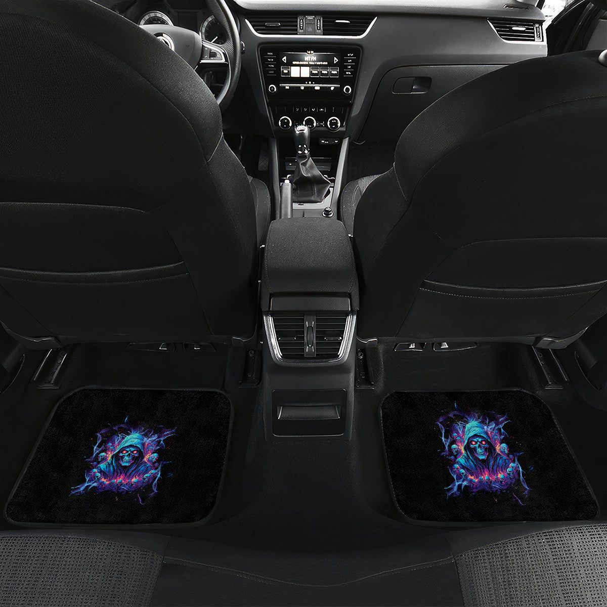 Reaper Skull Car Mats When I Was Born The Devil Said Oh Shit Competition - Wonder Print Shop