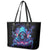 Reaper Skull Leather Tote Bag When I Was Born The Devil Said Oh Shit Competition - Wonder Print Shop