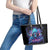 Reaper Skull Leather Tote Bag When I Was Born The Devil Said Oh Shit Competition - Wonder Print Shop