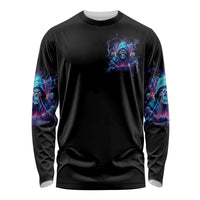 Reaper Skull Long Sleeve Shirt When I Was Born The Devil Said Oh Shit Competition - Wonder Print Shop