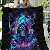 Reaper Skull Quilt When I Was Born The Devil Said Oh Shit Competition - Wonder Print Shop